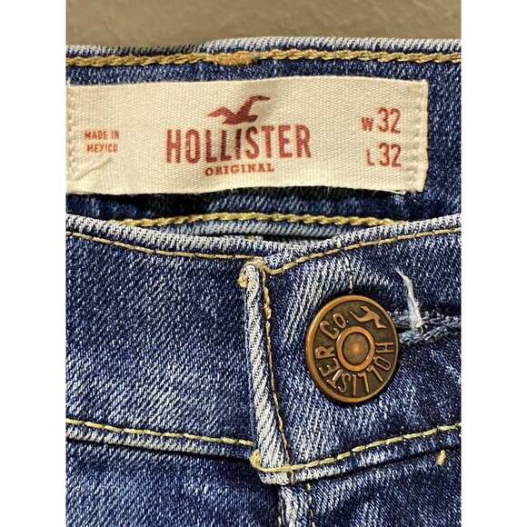 Hollister Men’s Slim Straight Jeans W32 L32 Epic Flex Blue - Picture 5 of 12